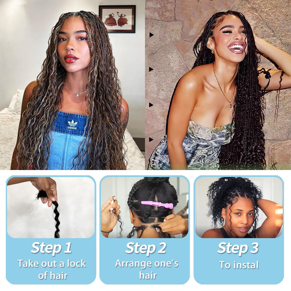 Freemiss knotless braids-ready bulk hair ideal for braid installs