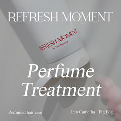 FREEMOMENT Refresh Moment perfume on mid-lengths for fragrance application.
