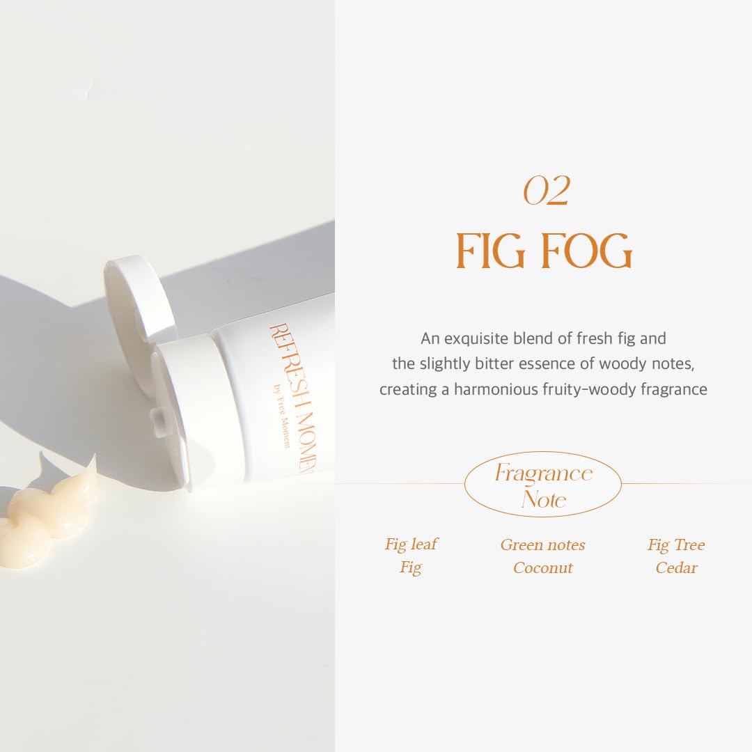 FREEMOMENT Refresh Moment fig fog notes with fruity woody aroma for daily wear.