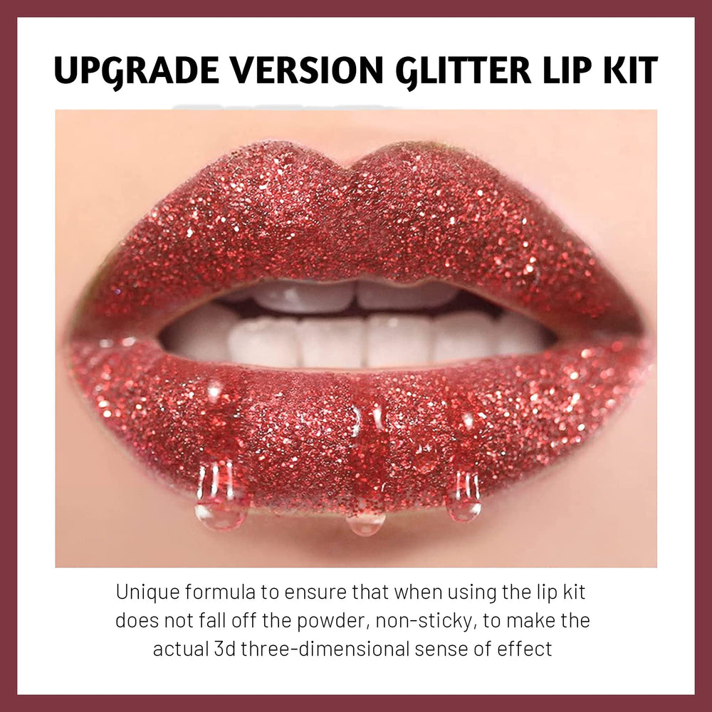 FREEORR 3D lip look highlights reflective shine on lips.