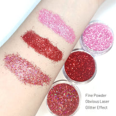 FREEORR lip glitter powder in diamond finish adds radiant shimmer.