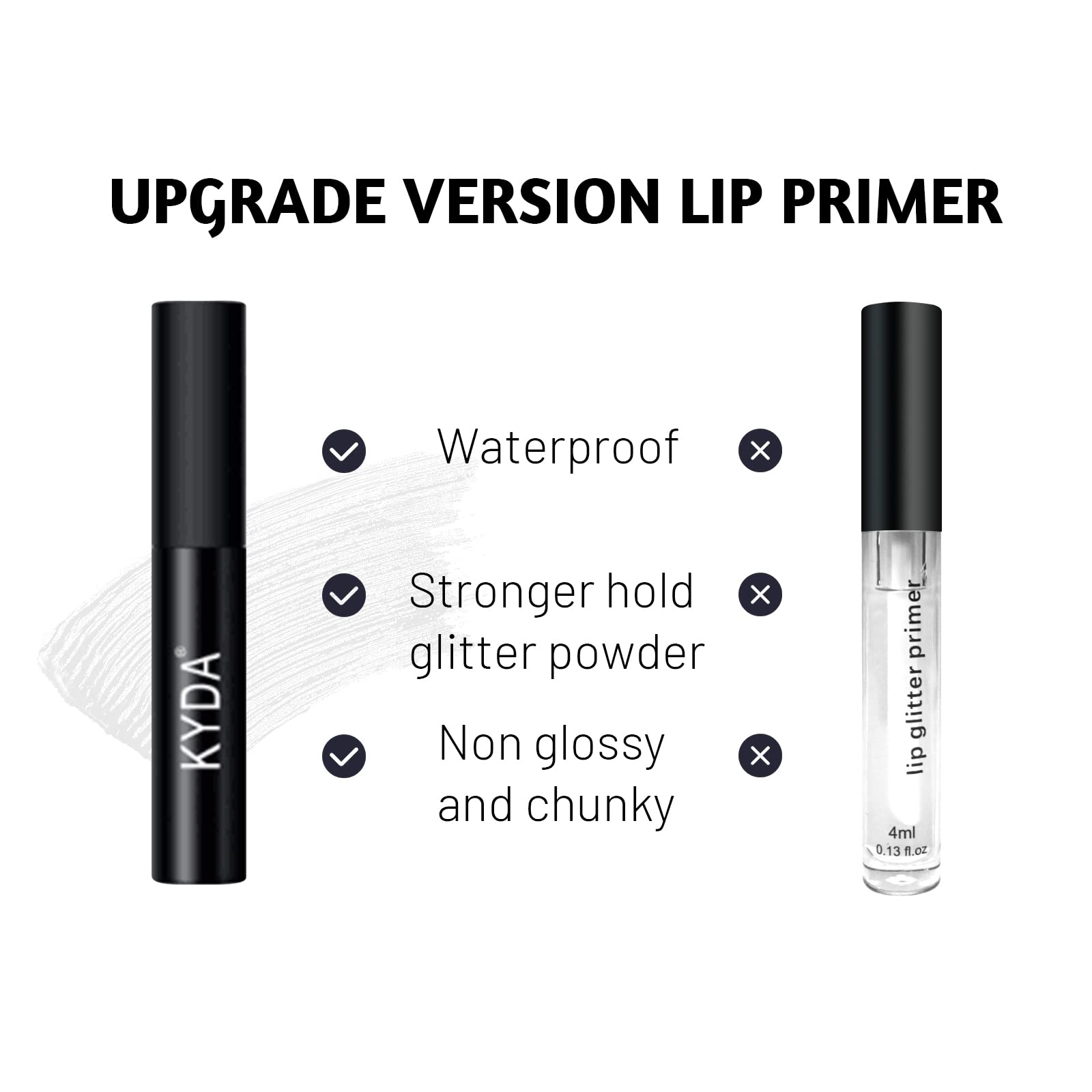 FREEORR shimmering diamond glitter finish adds depth to lips.