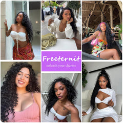 Freeternit pre-plucked hairline with baby hairs for natural front look