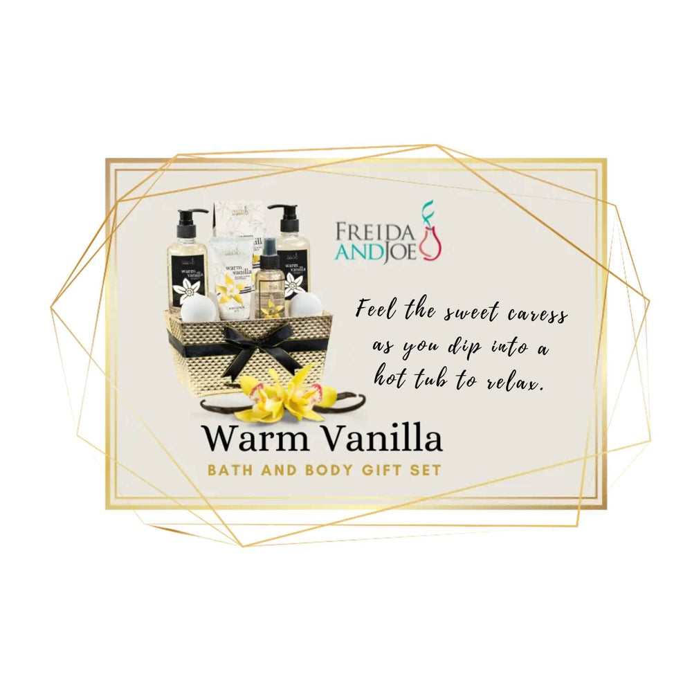 Freida and Joe Warm Vanilla Body Mist spray provides lasting fragrance.