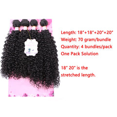 Frelyn Kinky Curly Bundles 2B dark brown 18in bundles in pack demonstrate full-head readiness.