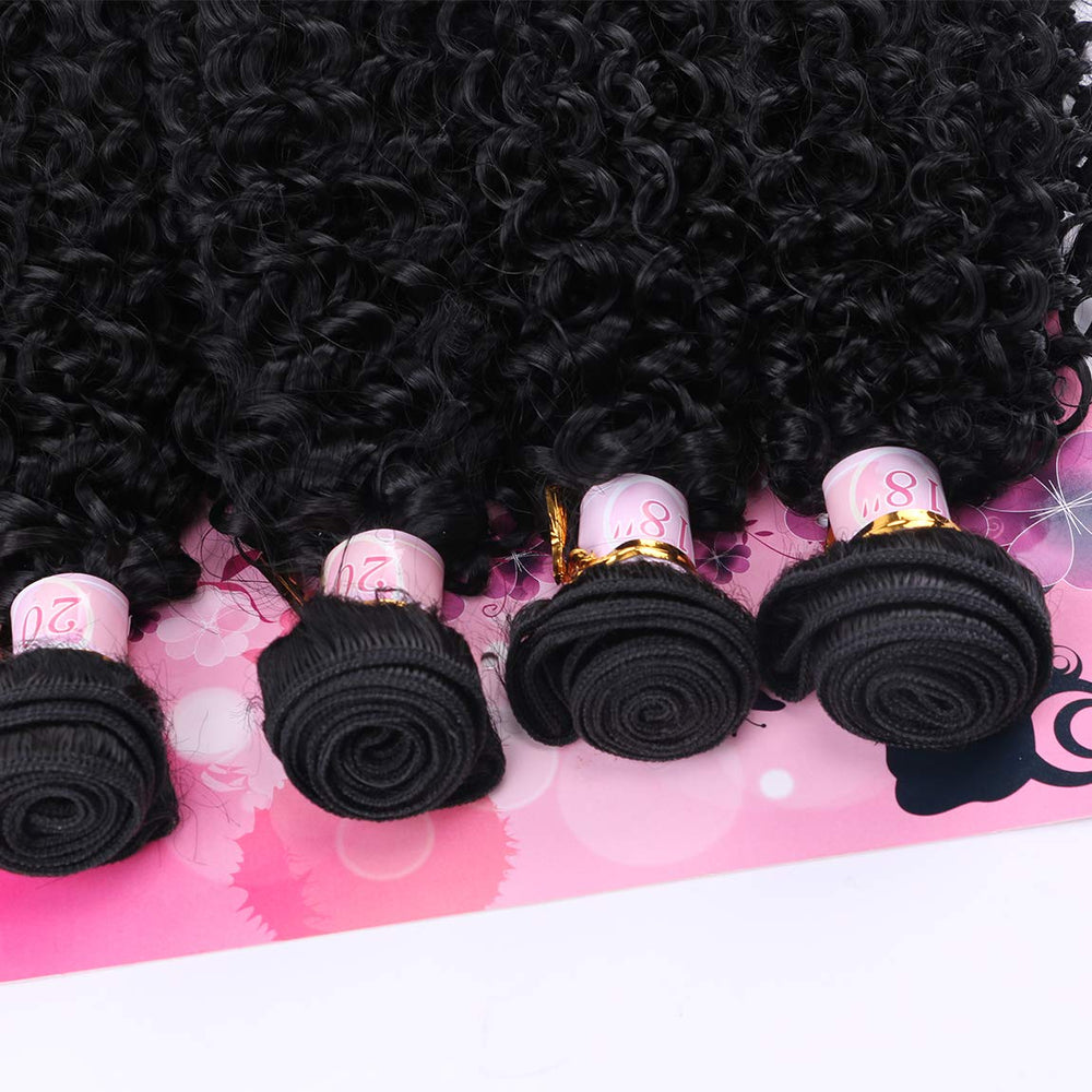 FRELYN kinky curly bundles 18in length display for everyday styling