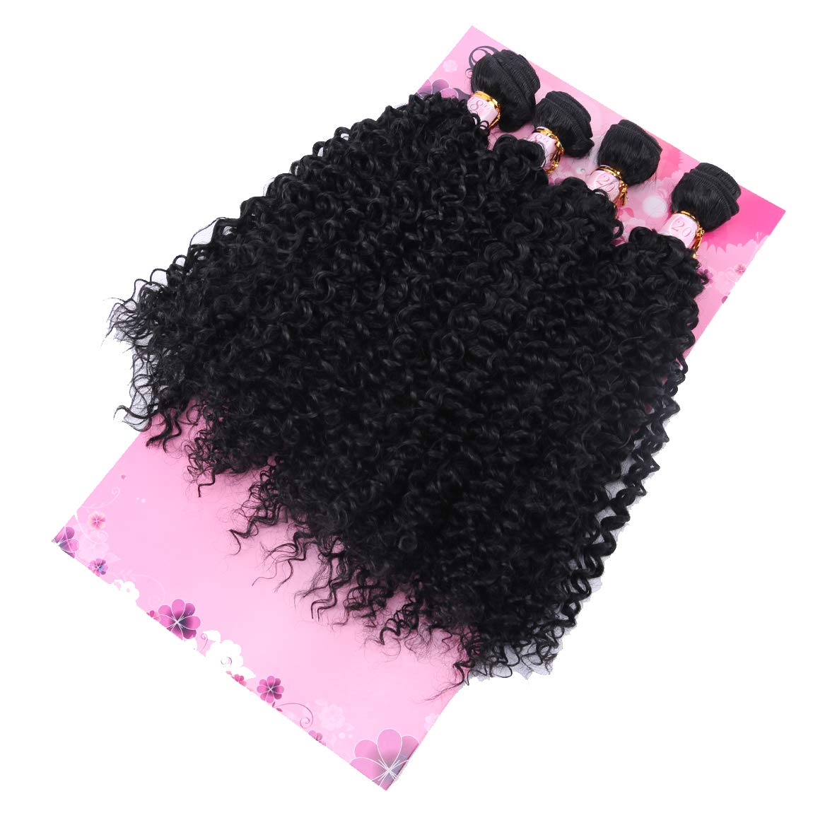 FRELYN kinky curly bundles 20in length display for dramatic looks
