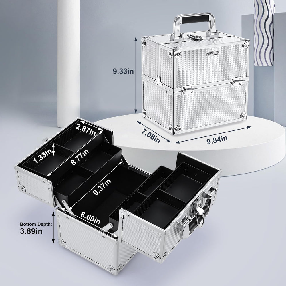 Frenessa bottom compartment space fits palettes and larger items.