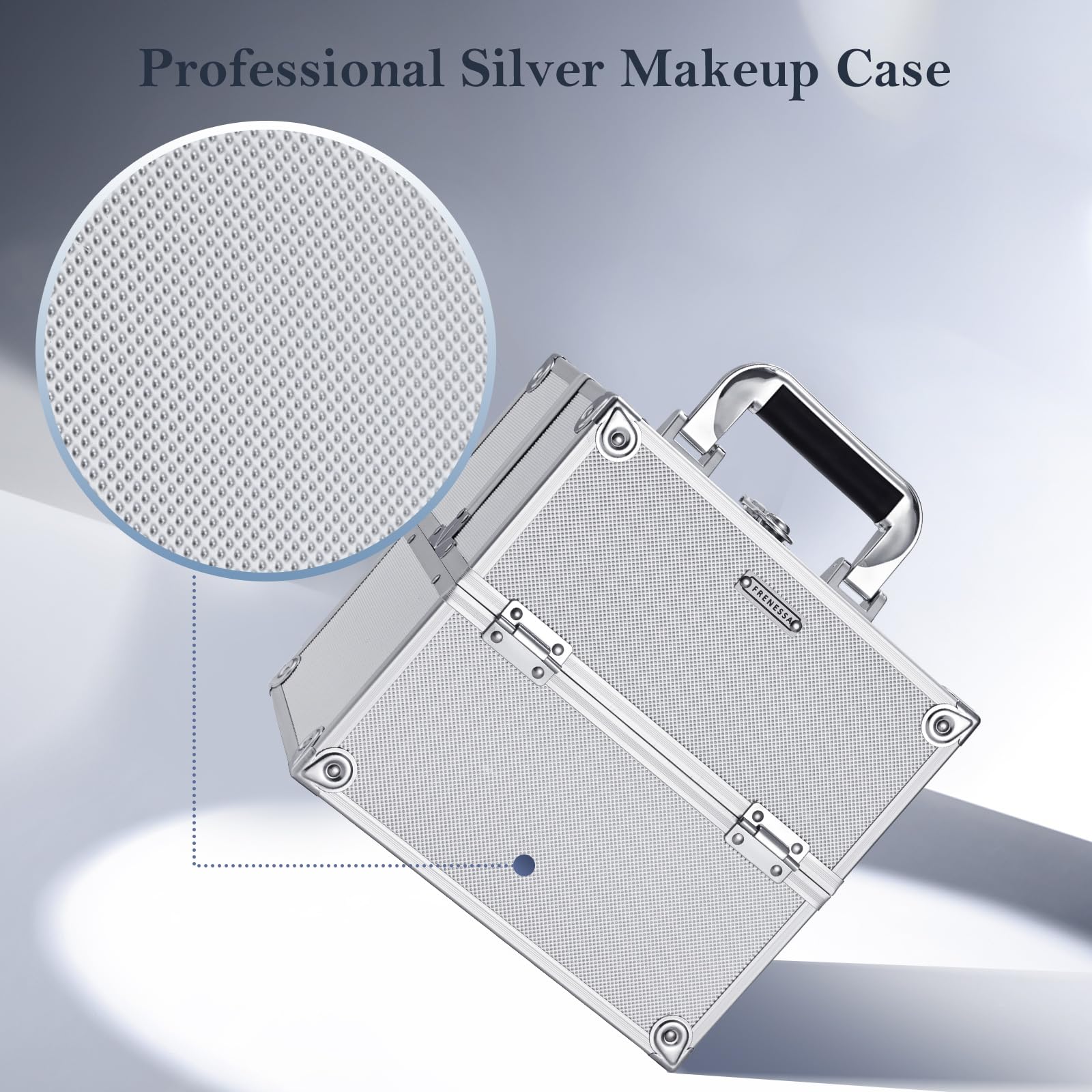 Frenessa compact travel-size case ideal for daily beauty on-the-go.