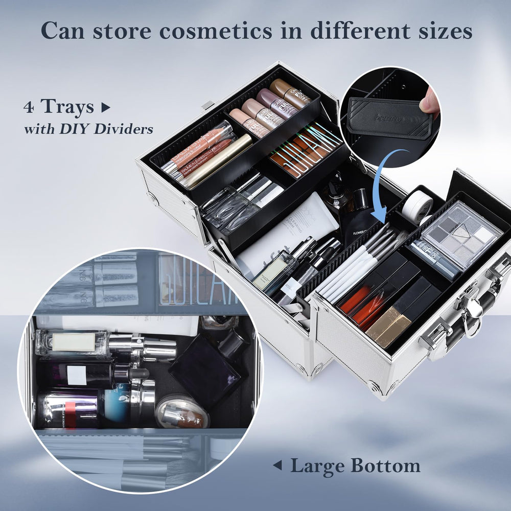 Frenessa four-tier cantilever trays extended for quick access and customizable storage.