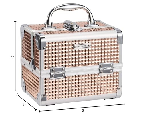 FRENESSA makeup case travel-compact design fits vanity spaces