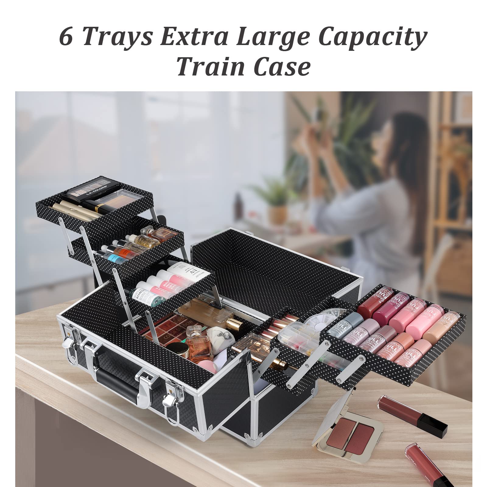 Gift-ready Frenessa makeup case suits lovers for birthdays or holidays.