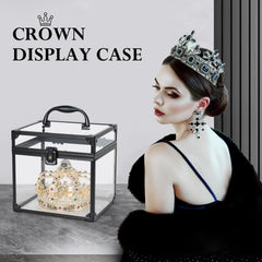FRENESSA Portable Makeup Case top handle demonstrates effortless transport between rooms or on trips.