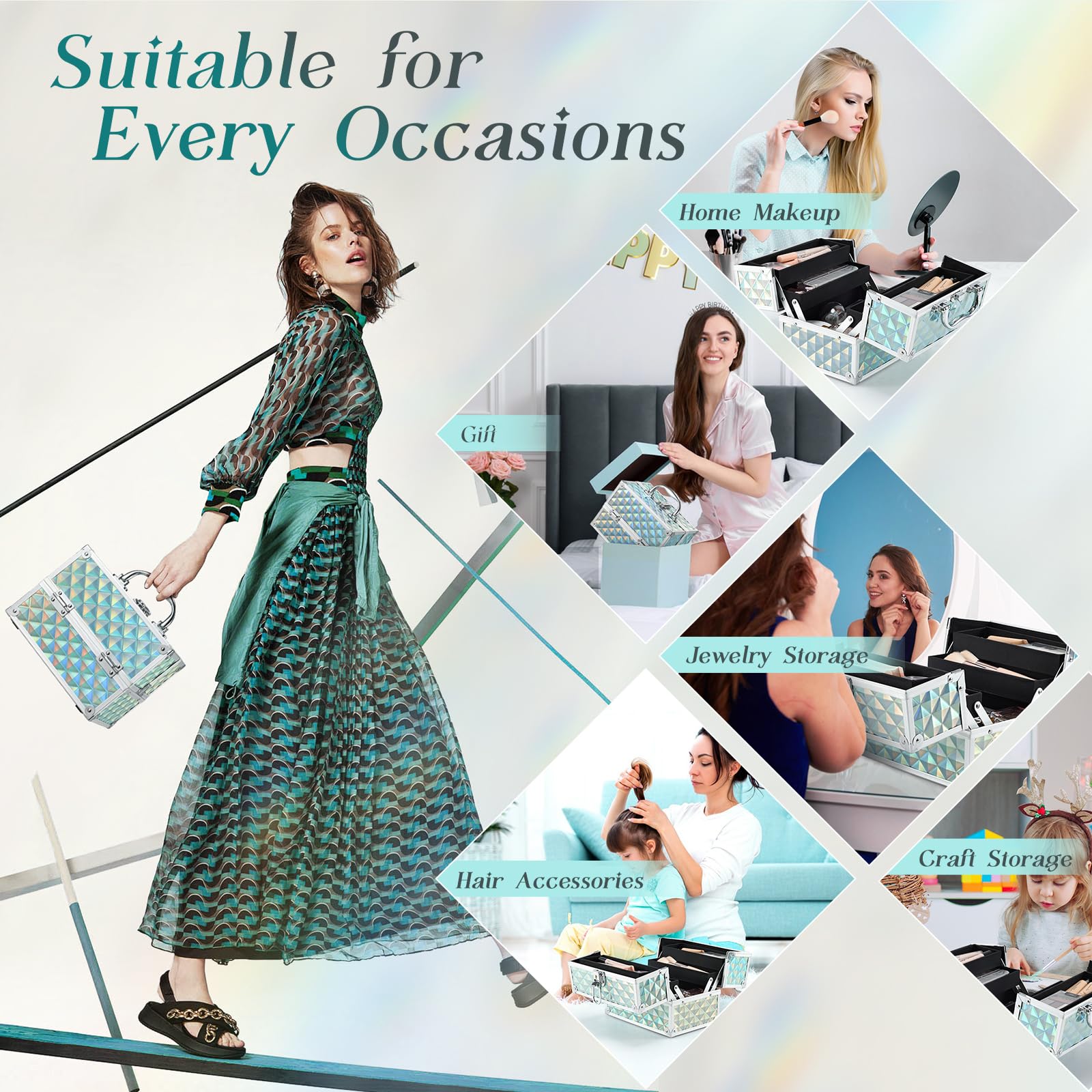 Frenessa Renessa easy-clean surface keeps trays pristine after use.