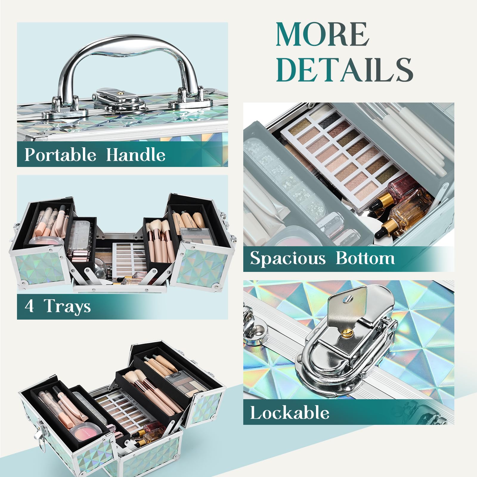 Frenessa Renessa waterproof surface protects cosmetics in outdoor setups.