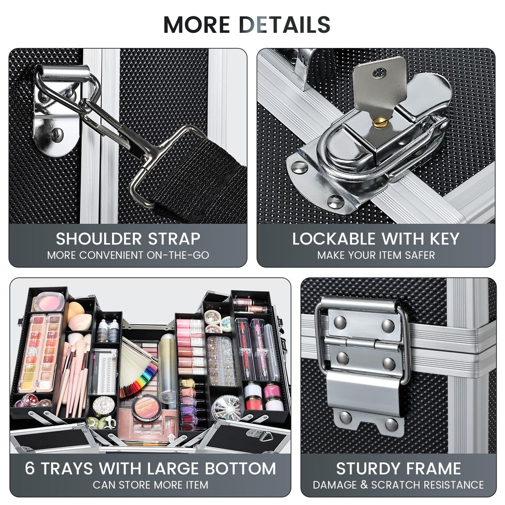 FRENESSA case with non-slip handle for comfortable carrying.