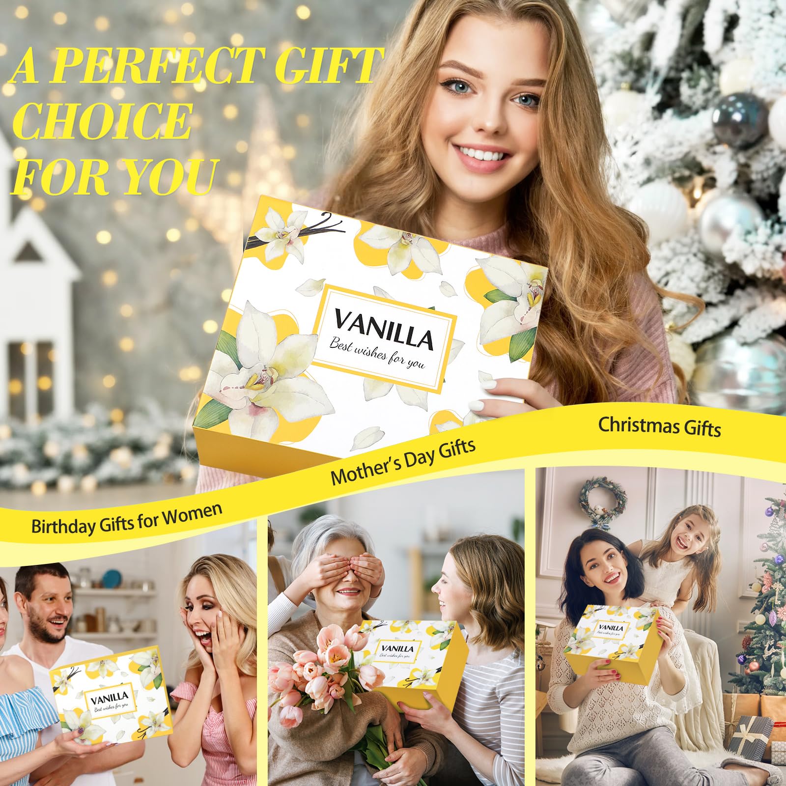 Frerdui body butter spa set for moisturizing skin after shower or bath