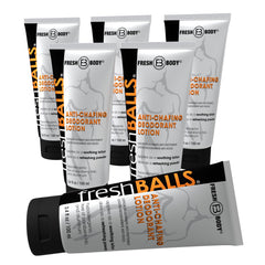 Fresh Body FB ball-deodorant-tube shows compact groin protection for all-day comfort.
