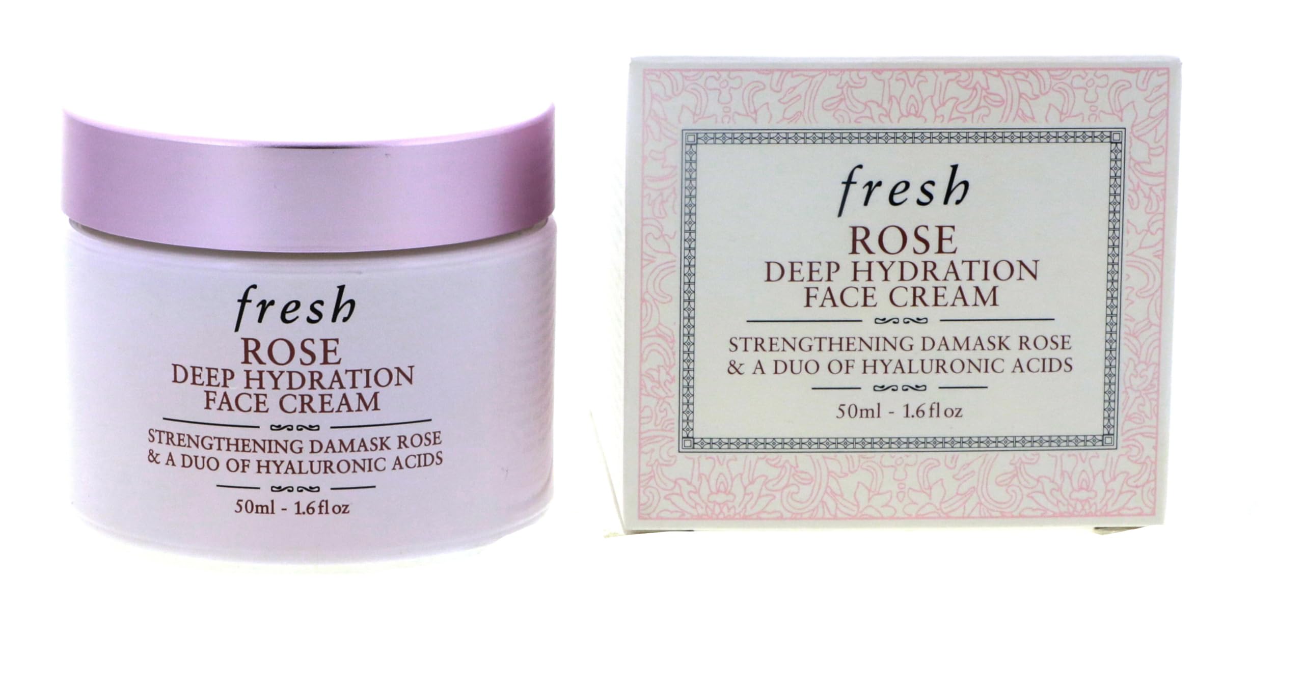 Fresh Rose Cream after use with dewy, plump skin closeup
