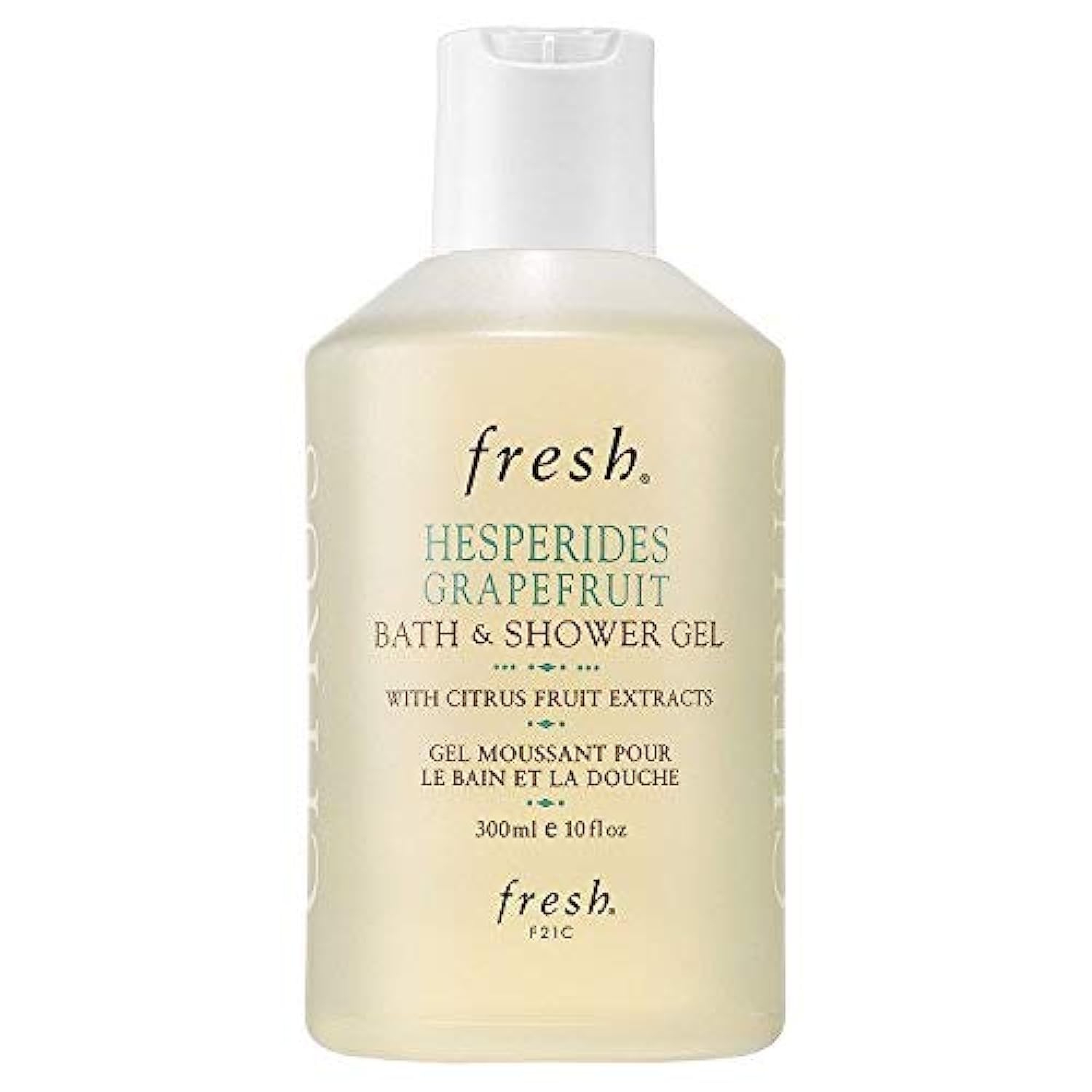 Fresh Hesperides Grapefruit Bath & Shower Gel bottle with vibrant citrus scent for refreshing cleansing