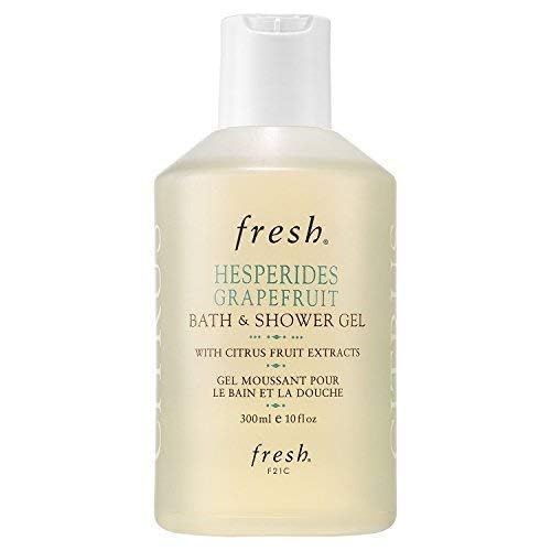 Close-up of Fresh Hesperides Grapefruit Gel showing creamy lather and nourishing shea butter