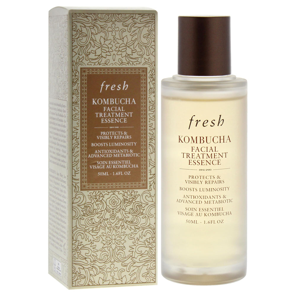 Fresh Kombucha Facial Treatment Essence close-up texture showing silky formula for smoother skin.
