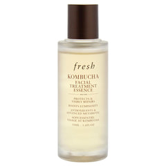 Fresh Kombucha Facial Treatment Essence dropper releasing serum for quick hydration boost.