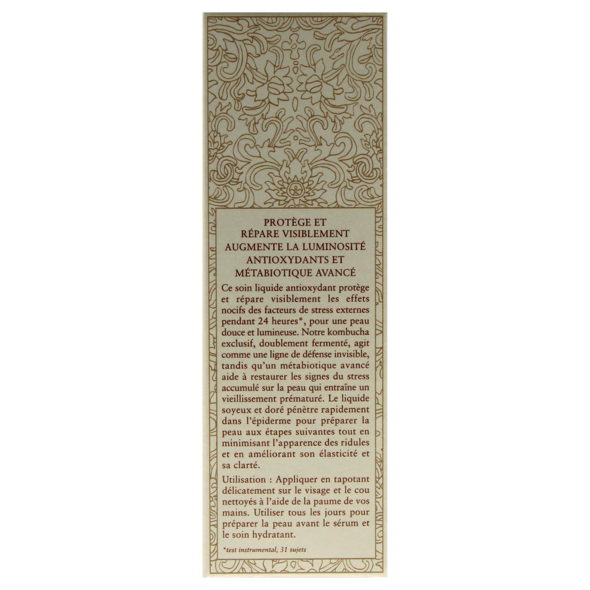 Fresh Kombucha Facial Treatment Essence packaging and bottle highlighting luxury skincare ritual.