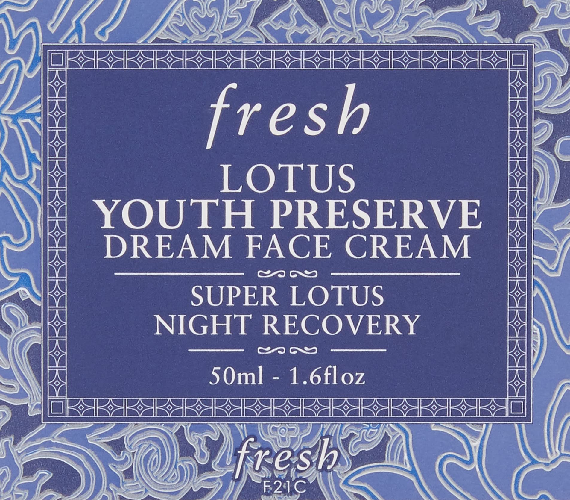 Fresh Lotus Youth Preserve Dream Cream ingredients close-up highlight lotus antioxidants for skin protection