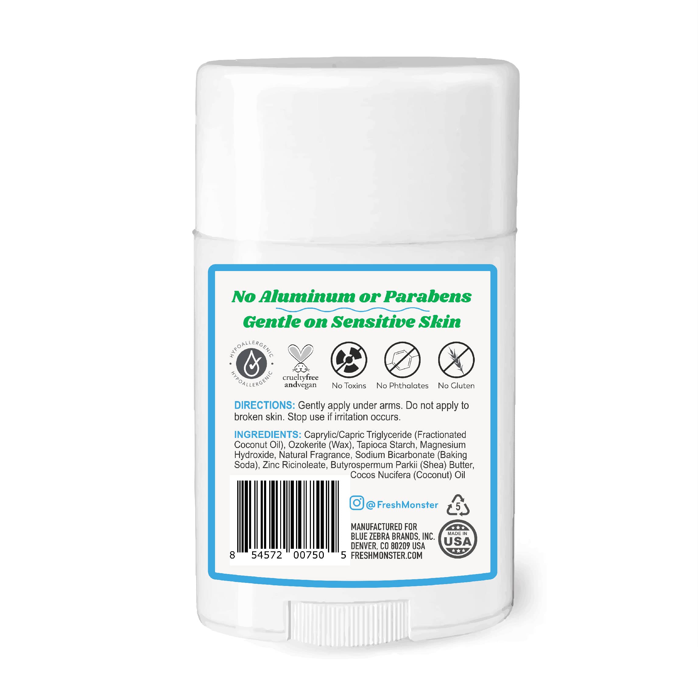 Fresh Monster 24-hour protection image suggests odor control through activities.
