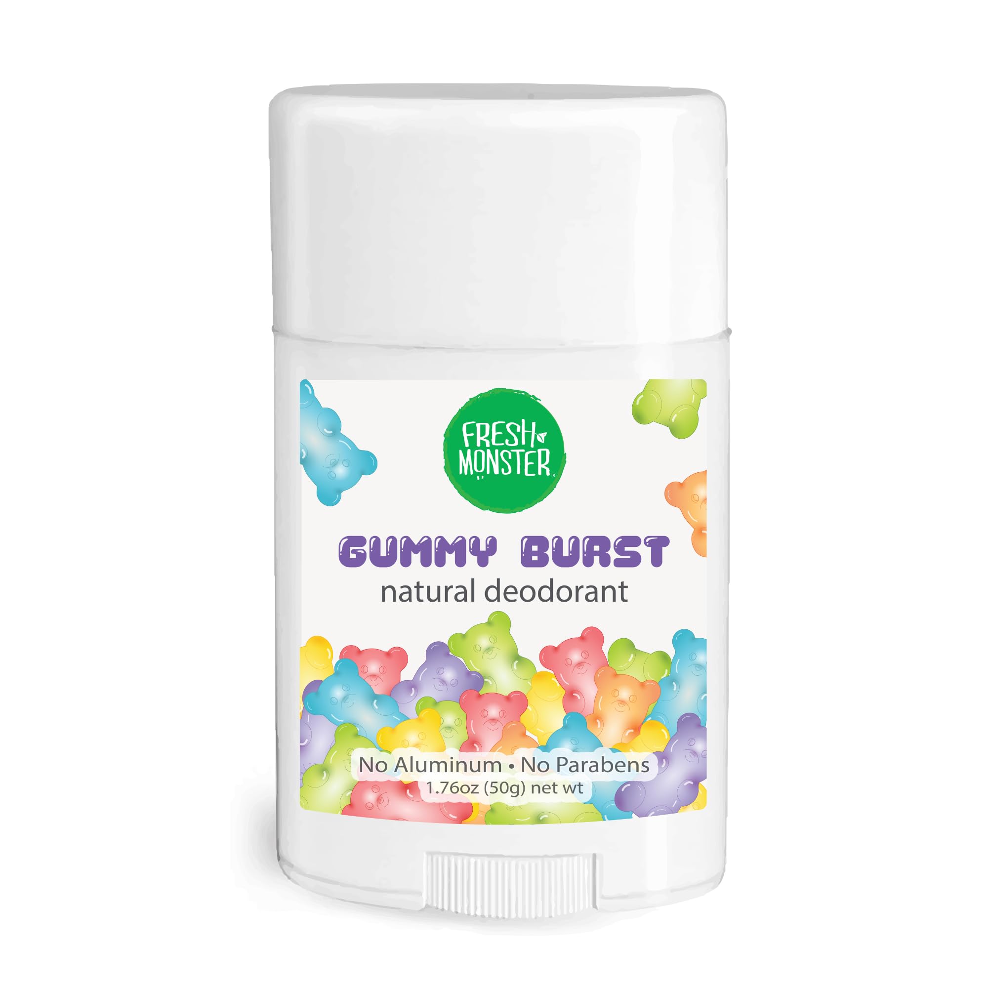 Fresh Monster deodorant gummy burst stick for active kids stays fresh after play