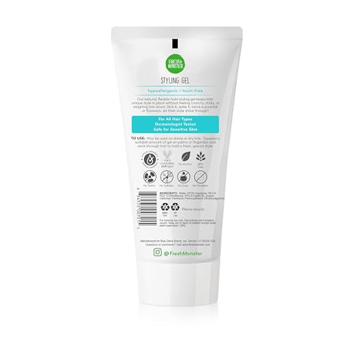 Fresh Monster gel on damp hair during application demonstrating flexible hold