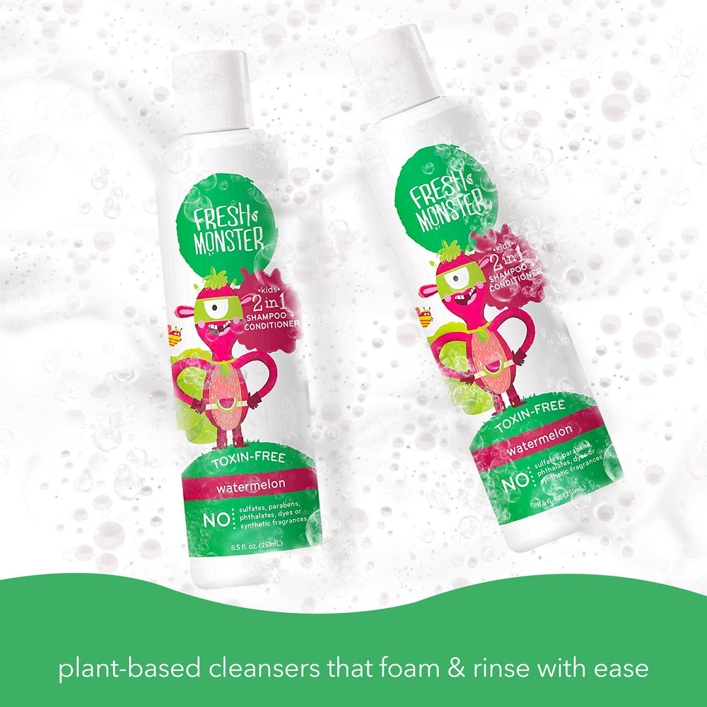 Fresh Monster natural fragrance with watermelon and apple extracts for gentle scent.