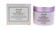 Fresh Rose Deep Hydration Cream bottle shows lightweight moisture for daily glow