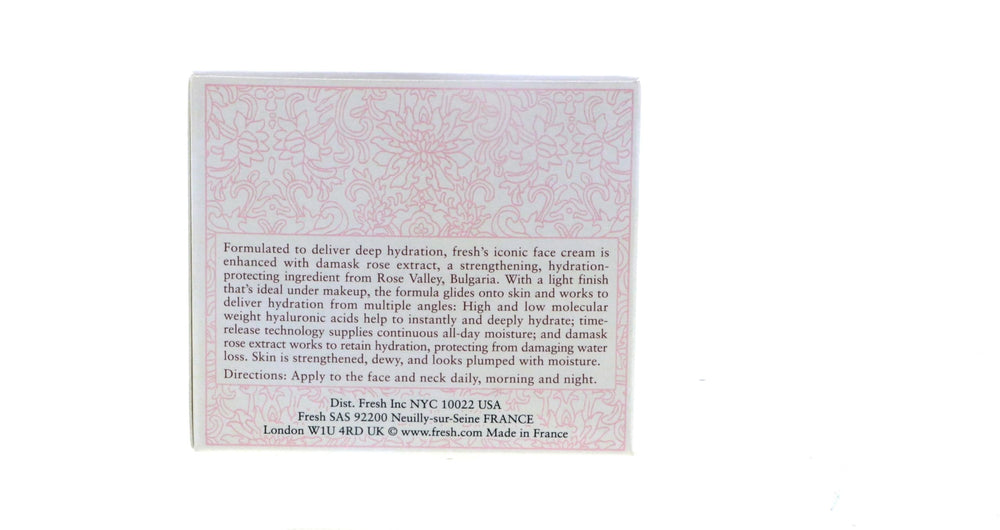 Fresh Rose Deep Hydration cream texture after application improves skin feel