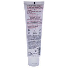 Fresh Soy Face Cleanser label closeup highlights soy proteins and soothing botanicals for balanced skin.