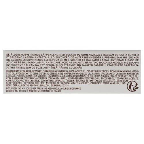 Fresh Sugar Advanced Therapy ingredients label emphasizes sea fennel and orange extract benefits