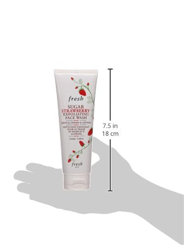 Fresh Sugar Strawberry Exfoliating Face Wash ingredients white sugar and strawberries for gentle exfoliation