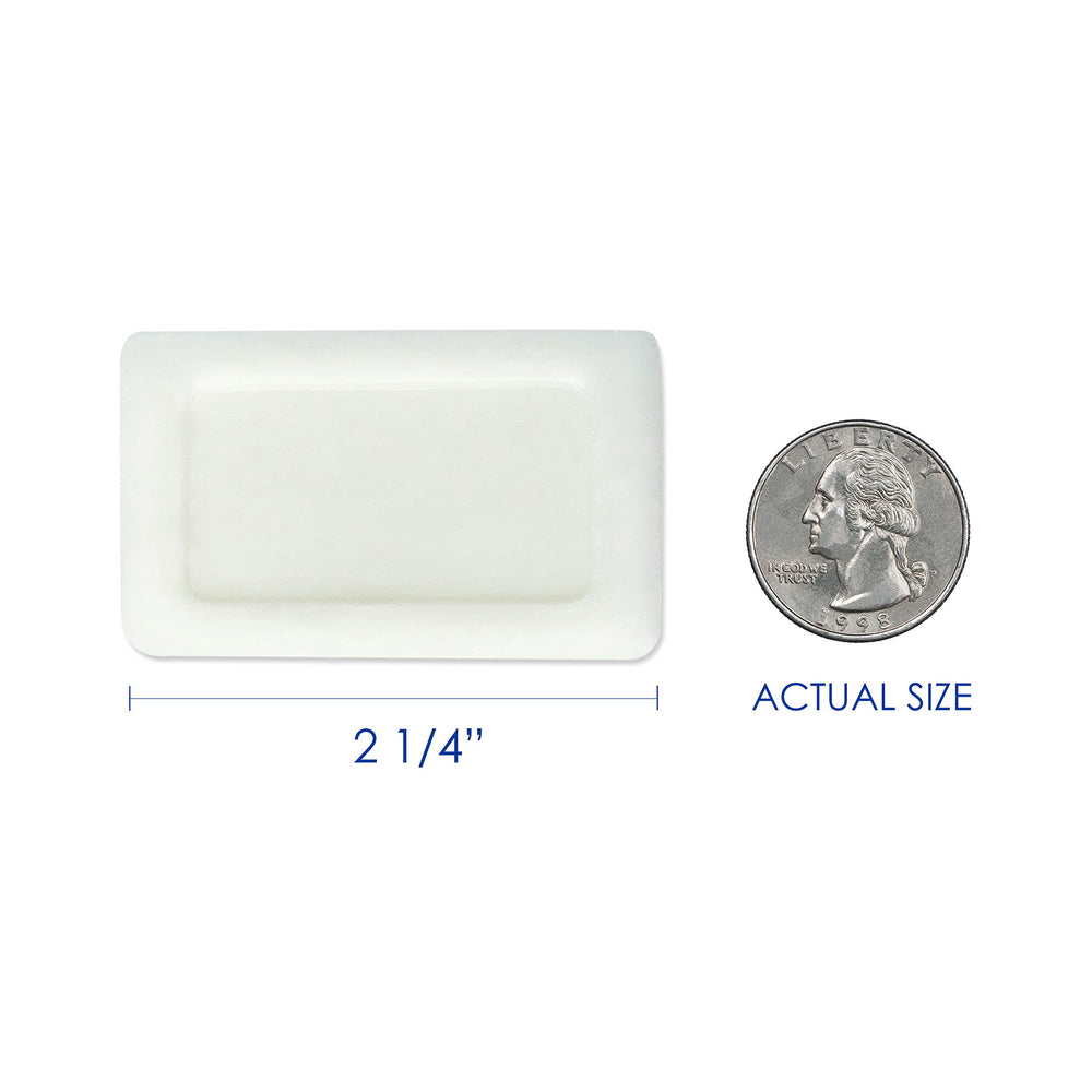 Freshscent individually wrapped bar soap emphasizing freshness and hygienic guest distribution.