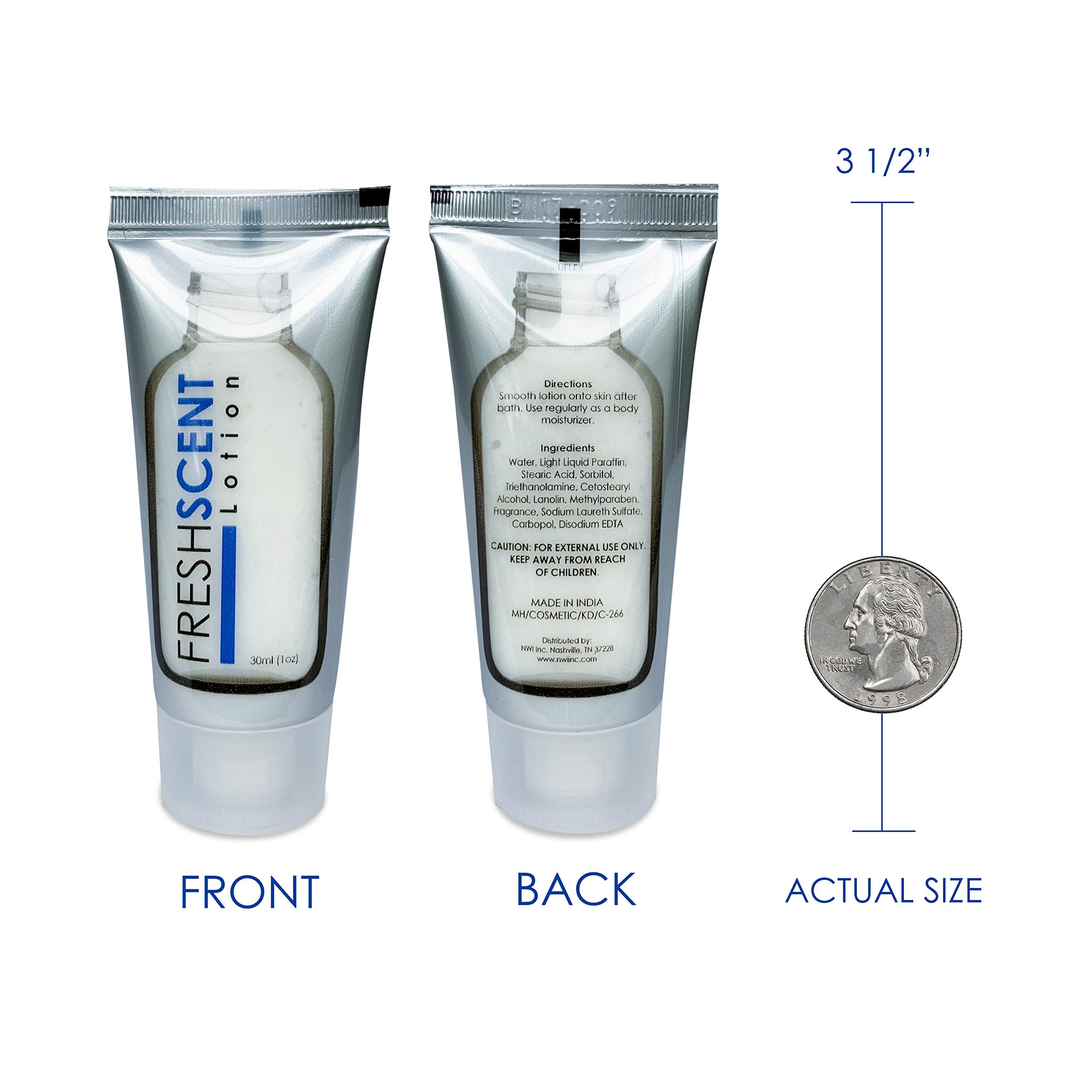 Freshscent lotion donation-ready packaging supports care kits and community outreach.