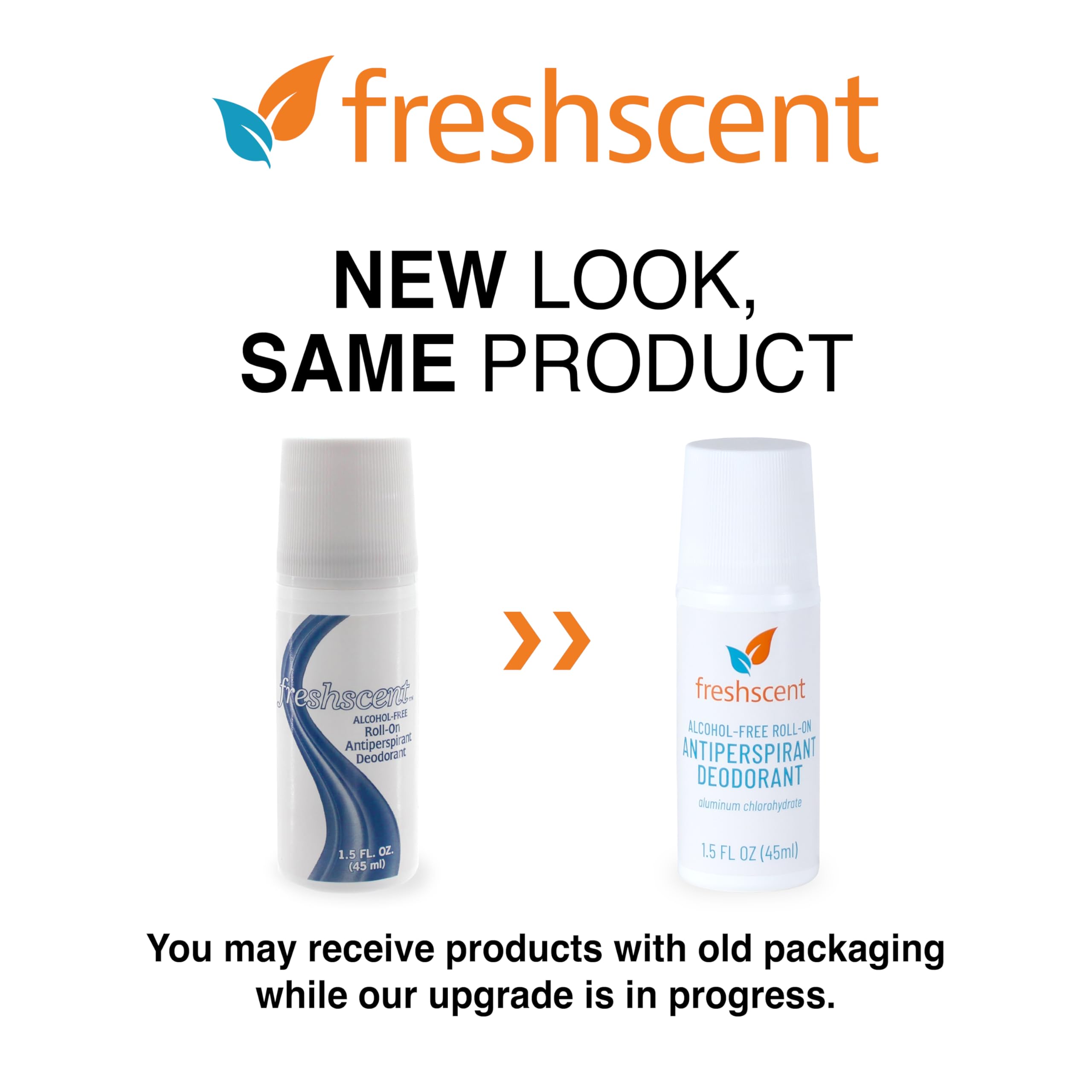 Close-up of Freshscent Roll-On Deodorant application for smooth, quick-drying underarm refreshment.