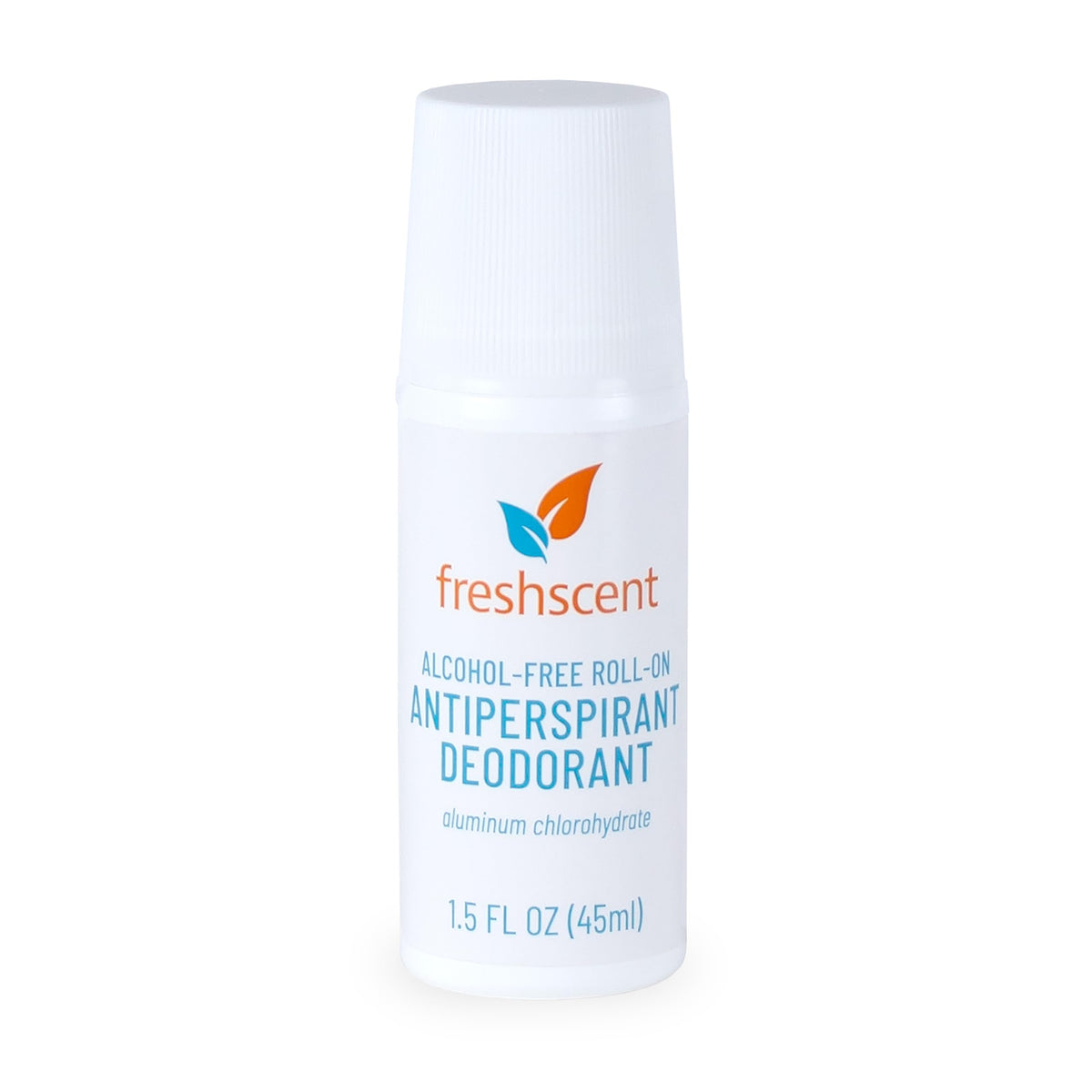 Freshscent Roll-On Deodorant bottle with alcohol-free formula for sensitive skin.