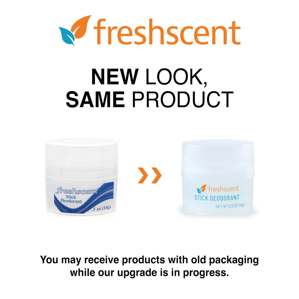 Freshscent push-up applicator deodorant illustrating easy, mess-free use.