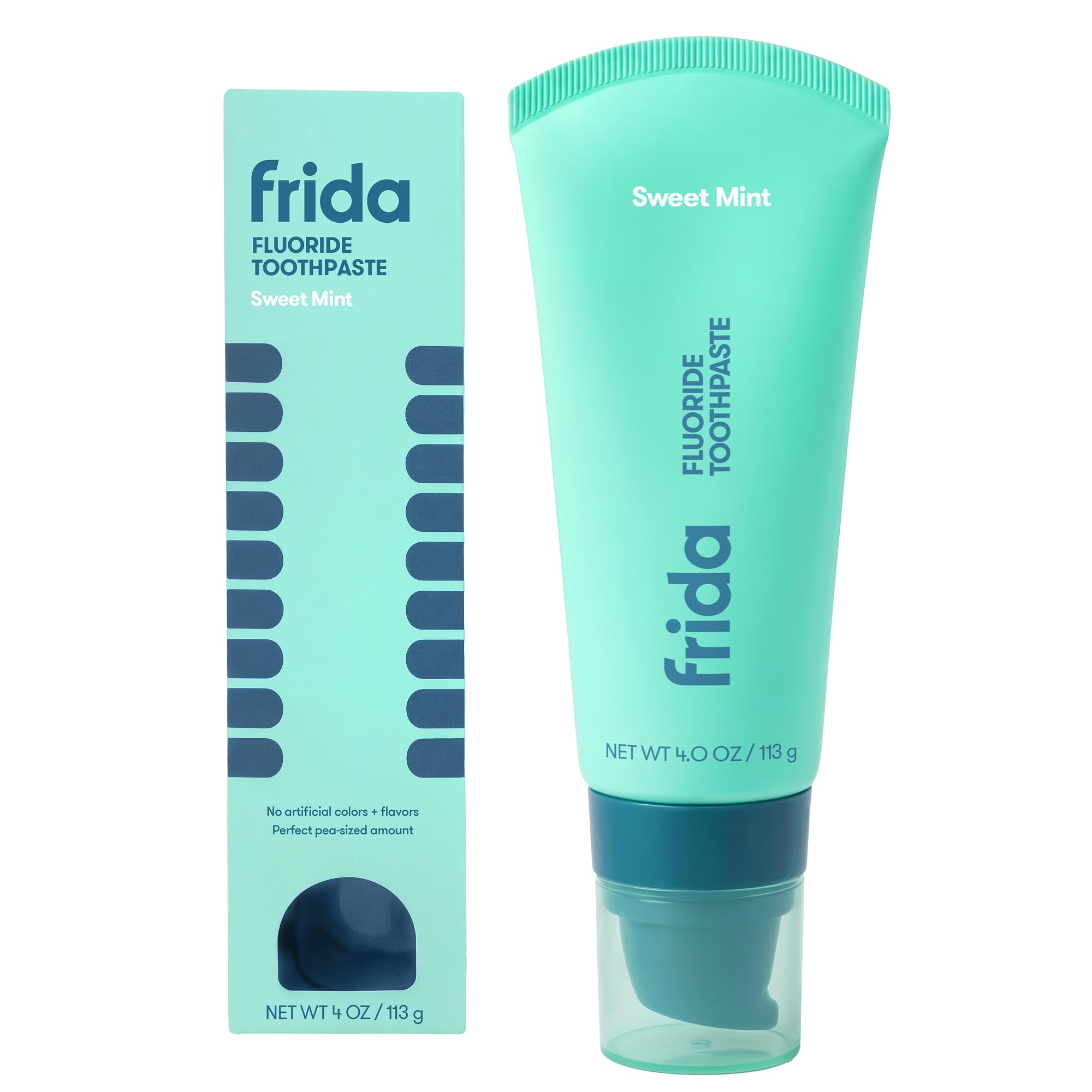 Frida front packaging with pump showing easy dispensing benefit
