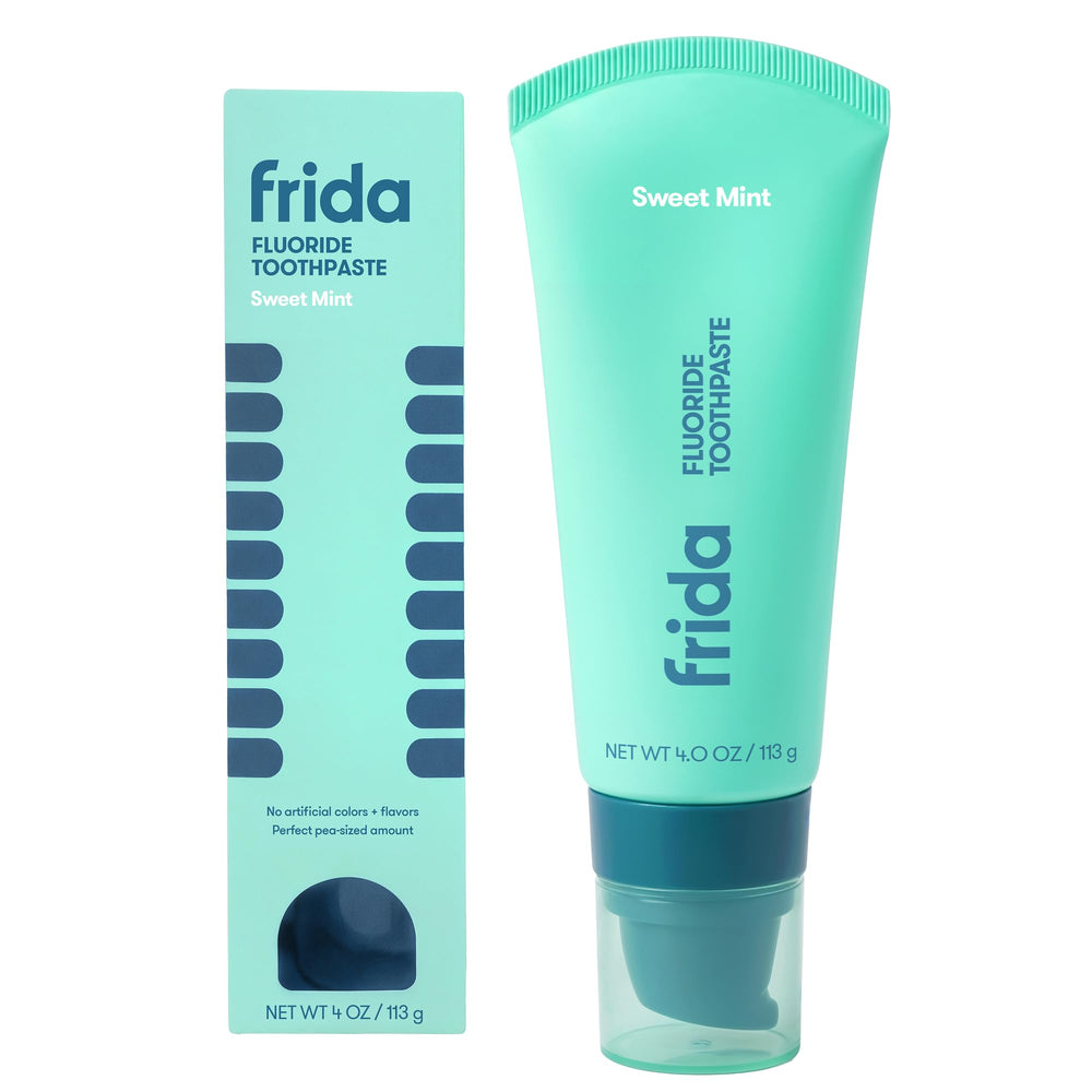 Frida front packaging with pump showing easy dispensing benefit