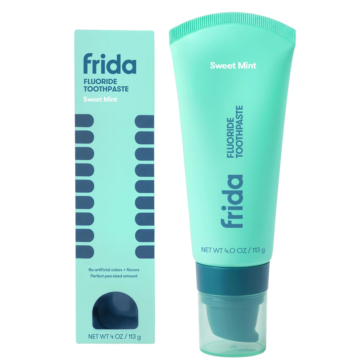 Frida front packaging with pump showing easy dispensing benefit