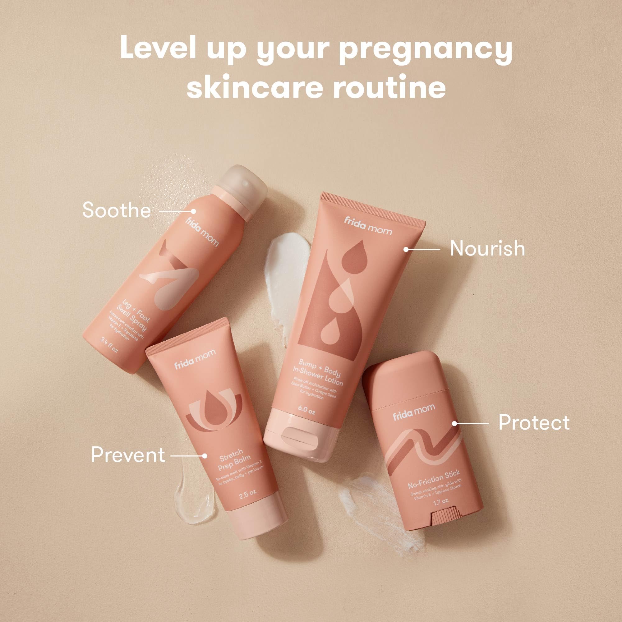Frida Mom Stretch Mark Cream natural oils shows nourishing coconut and sunflower blend.