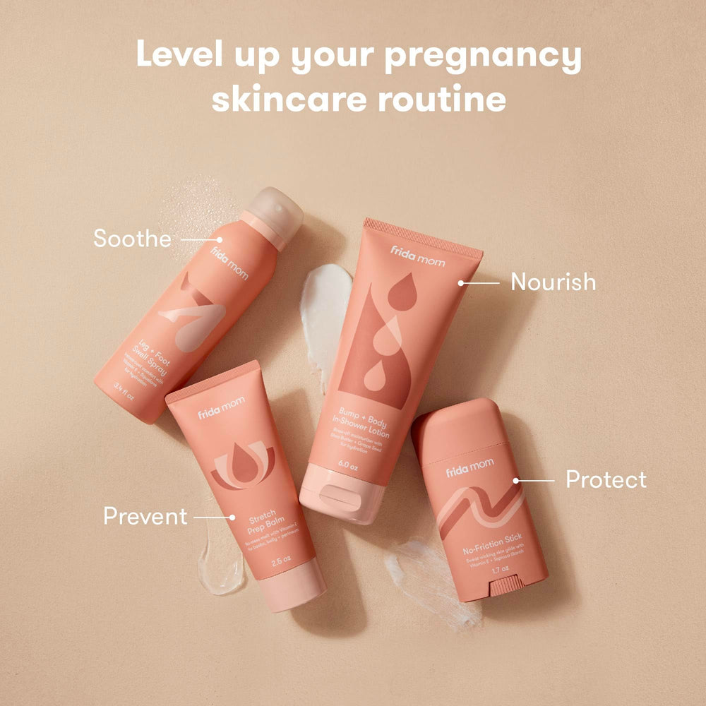 Frida Mom Stretch Mark Cream natural oils shows nourishing coconut and sunflower blend.