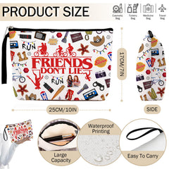 Friendship makeup bag waterproof cotton linen exterior protects contents