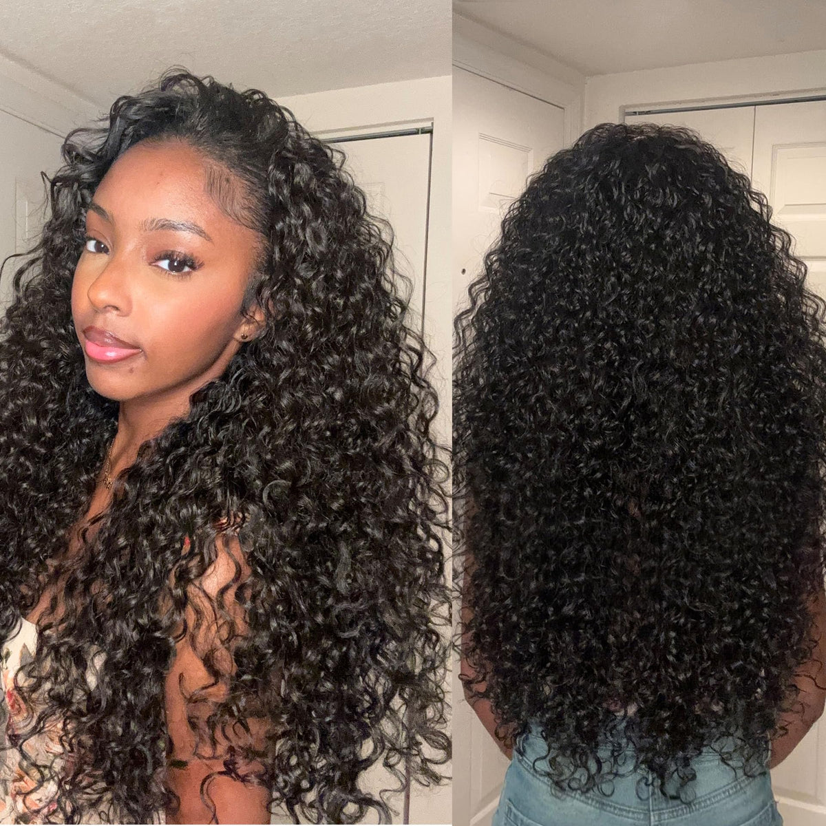 Frodio Curly Half Wig 26in Veralux fiber closeup shows natural shine and soft texture.